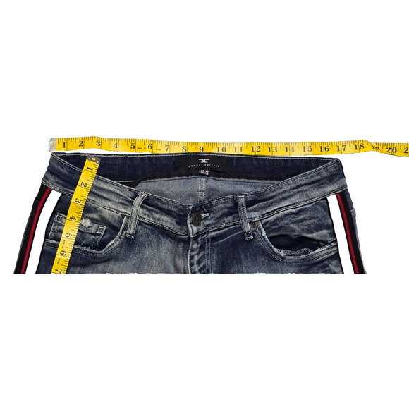 Jordan Craig Legacy Edition Sean Jeans 34x32 Distressed Stretch Ribbed Stripe - Picture 10 of 10